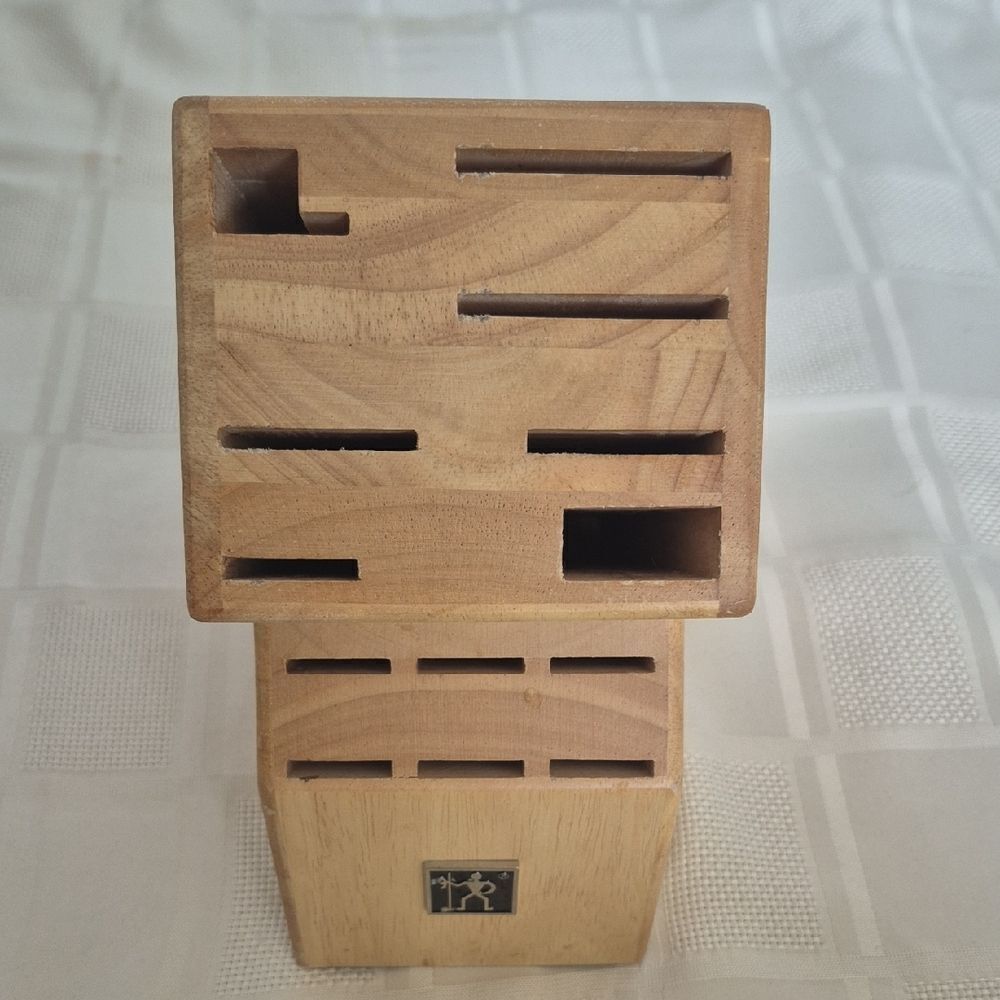 Henckels Wooden Knife Block 13 Slots by Natural Brown